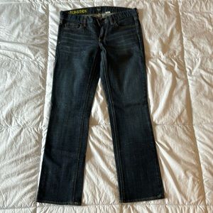 J.Crew Women’s 28S matchstick fit jean dark wash